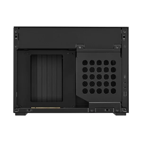 LIAN LI A4-H2O 11-Liter Mini-ITX SFF PC Case with PCIe 5.0 Riser - Black - G99.A4H2OX5.00