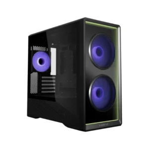 v150inf-1 LIAN LI Vector V150 INF ARGB Tempered Glass M-ATX PC Case with Infinity Mirror Fans - Black - G99.V150INFX.00