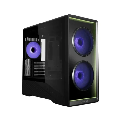 LIAN LI Vector V150 INF ARGB Tempered Glass M-ATX PC Case with Infinity Mirror Fans - Black - G99.V150INFX.00