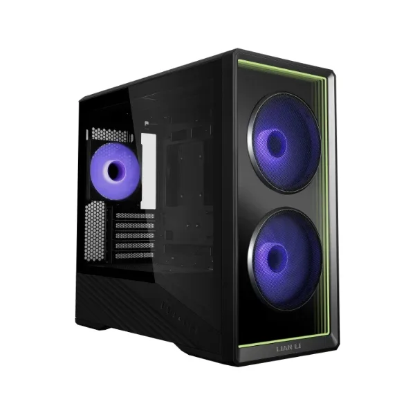 LIAN LI Vector V150 INF ARGB Tempered Glass M-ATX PC Case with Infinity Mirror Fans - Black - G99.V150INFX.00