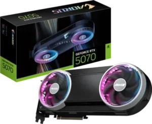 GIGABYTE AORUS GeForce RTX 5070 Infinity 12GB GDDR7 Triple Fan Graphics Card - GV-N5070AORUS-IF-12GD