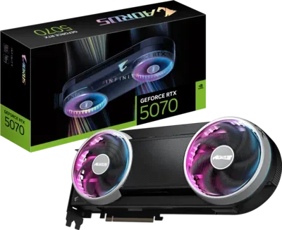 GIGABYTE AORUS GeForce RTX 5070 Infinity 12GB GDDR7 Triple Fan Graphics Card - GV-N5070AORUS-IF-12GD