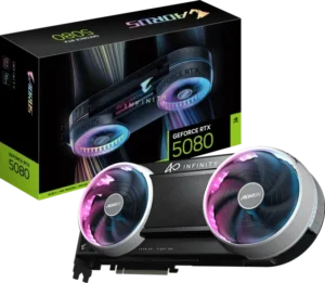 GIGABYTE AORUS GeForce RTX 5080 Infinity 16GB GDDR7 Triple Fan Graphics Card - GV-N5080AORUS-IF-16GD