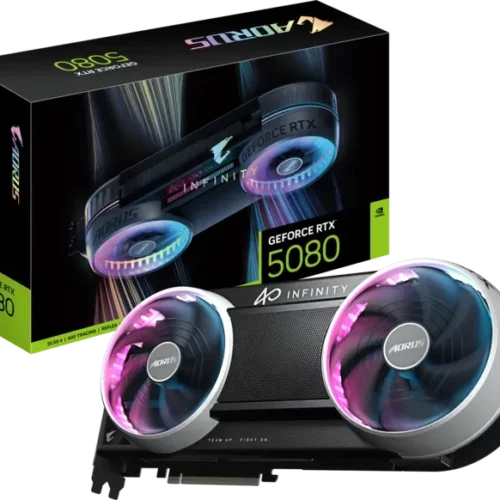 GIGABYTE AORUS GeForce RTX 5080 Infinity 16GB GDDR7 Triple Fan Graphics Card - GV-N5080AORUS-IF-16GD