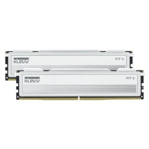 klevv_fit_v_32gb_2x_16gb_ddr5_6000mhz_c28_desktop_memory_white_ac87787_72501 KLEVV FIT V 32GB (2x16GB) 6000MT/s CL28 DDR5 Low-Profile Desktop Memory Ceramic White - KD5AGU880-60B280F