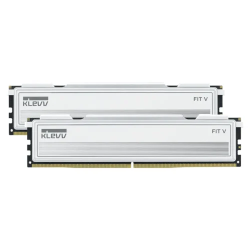 KLEVV FIT V 32GB (2x16GB) 6000MT/s CL28 DDR5 Low-Profile Desktop Memory Ceramic White - KD5AGU880-60B280F