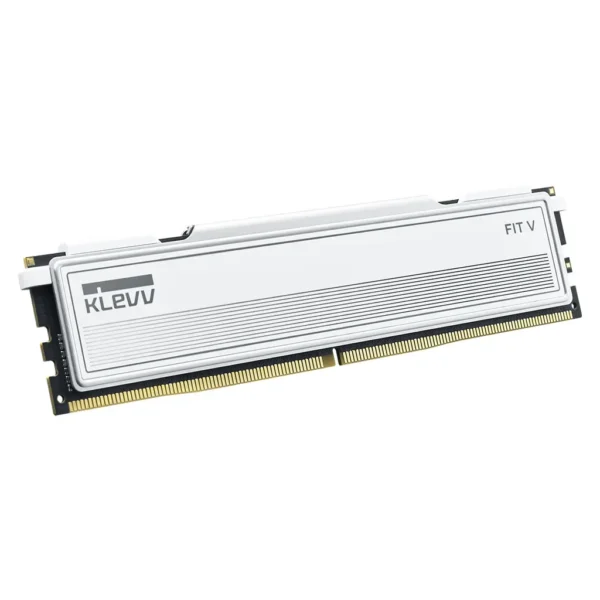 klevv_fit_v_32gb_2x_16gb_ddr5_6000mhz_c28_desktop_memory_white_ac87787_54078 KLEVV FIT V 32GB (2x16GB) 6000MT/s CL28 DDR5 Low-Profile Desktop Memory Ceramic White - KD5AGU880-60B280F