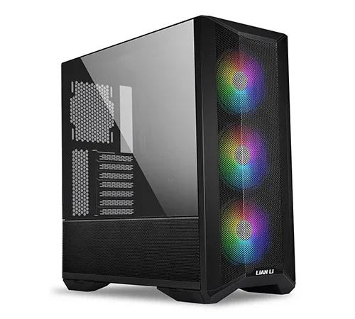 LIAN LI LANCOOL II Mesh C RGB Tempered Glass ATX Mid-Tower Case - Black - LAN2MRX