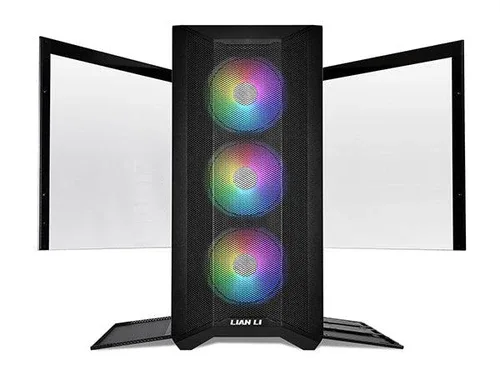LIAN LI LANCOOL II Mesh C RGB Tempered Glass ATX Mid-Tower Case - Black - LAN2MRX
