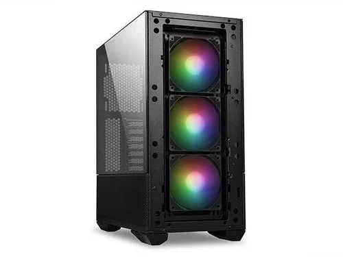 LIAN LI LANCOOL II Mesh C RGB Tempered Glass ATX Mid-Tower Case - Black - LAN2MRX