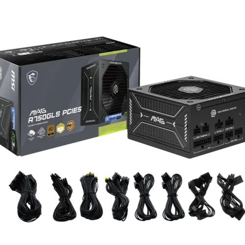 MSI MAG A750GLS 750W 80+ Gold Fully Modular ATX 3.1 PCIe 5.1 Power Supply - MAG A750GLS PCIE5