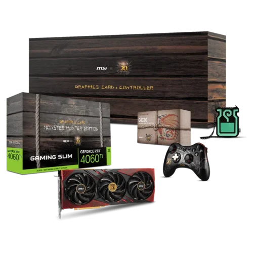 MSI GeForce RTX 4060 Ti 8GB Gaming Slim Monster Hunter Edition Graphics Card - RTX 4060 Ti 8G Gaming Slim Monster Hunter Edition