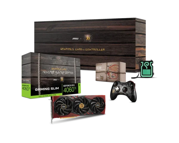 MSI GeForce RTX 4060 Ti 8GB Gaming Slim Monster Hunter Edition Graphics Card - RTX 4060 Ti 8G Gaming Slim Monster Hunter Edition