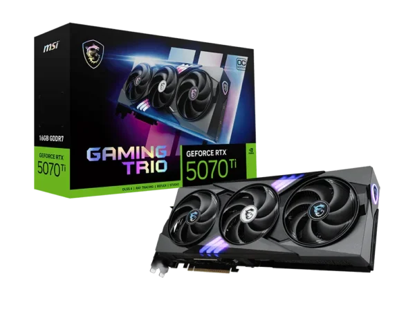 MSI GeForce RTX 5070 Ti 16GB GDDR7 Gaming Trio OC Plus Graphics Card - RTX 5070 TI 16G GAMING TRIO OC PLUS