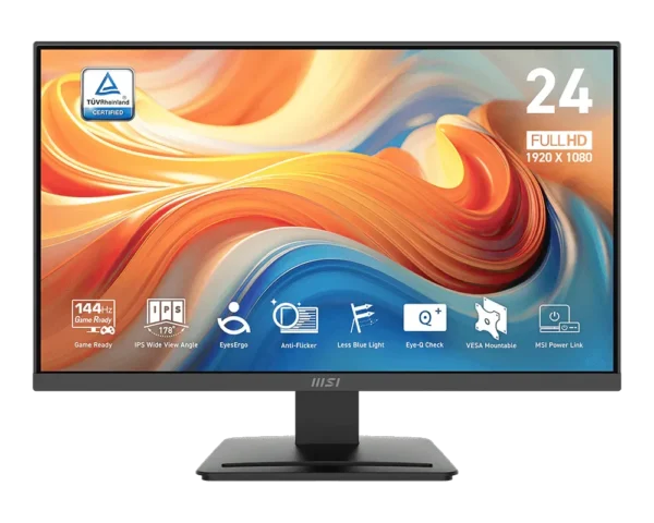 product_1746501721dab87726b2f9e4c05ec0646a36323afc MSI - 23.8" FHD 144Hz IPS Business Productivity Monitor with EyesErgo and Adaptive-Sync - PRO MP243L E14