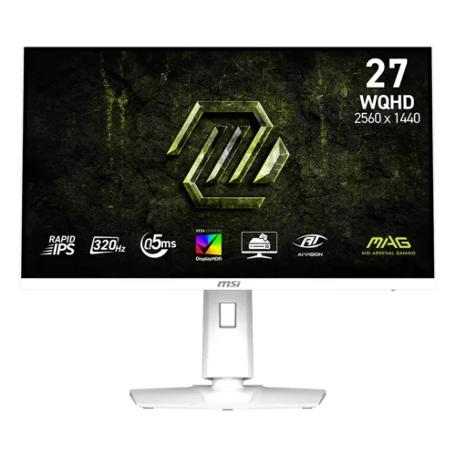 MSI MAG 274QRFW X32 27-inch 1440p 320Hz Rapid IPS White Esports Gaming Monitor