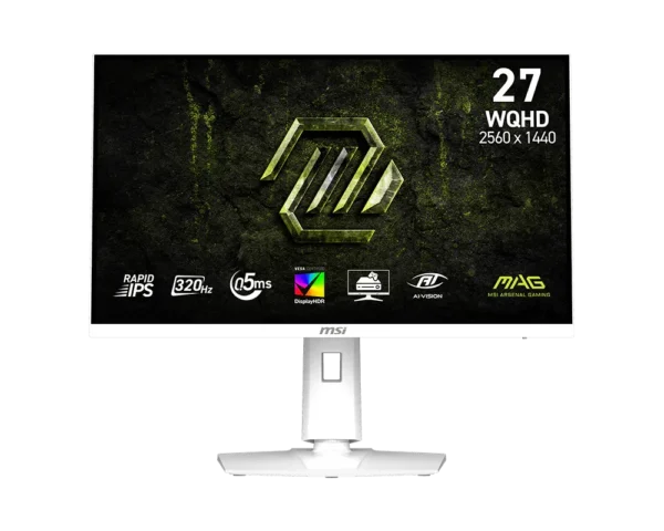 product_17503171529cdc230fc95f85d6f423995bc841720d MSI MAG 274QRFW X32 27-inch 1440p 320Hz Rapid IPS White Esports Gaming Monitor