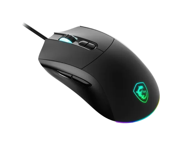 product_1753063937bc675e2729c55d50d1362758d284a18b MSI Forge GM320 Wired Optical Gaming Mouse Symmetrical 12800 DPI 1000Hz RGB - FORGE GM320