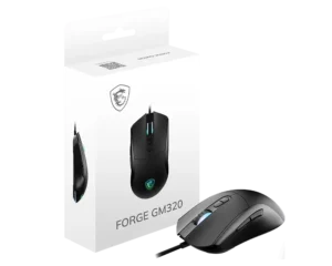 MSI Forge GM320 Wired Optical Gaming Mouse Symmetrical 12800 DPI 1000Hz RGB - FORGE GM320