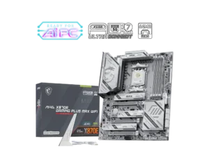 MSI MAG X870E GAMING PLUS MAX WIFI AM5 ATX White Motherboard DDR5 Wi-Fi 7