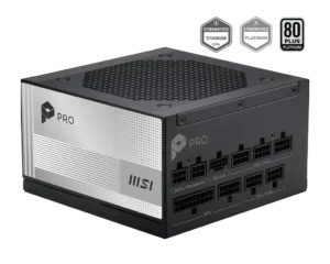 MSI PRO 1000W 80 PLUS Platinum Fully Modular ATX 3.1 PCIe 5.1 Power Supply - PRO A1000PL PCIE5
