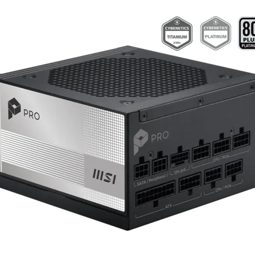 MSI PRO 1000W 80 PLUS Platinum Fully Modular ATX 3.1 PCIe 5.1 Power Supply - PRO A1000PL PCIE5
