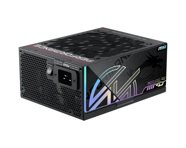 product_17671635677887aa27c05765ed484f812db2c521fb MSI - 1300W 80 PLUS Titanium Fully Modular ATX 3.1 PCIe 5.1 Power Supply - MPG Ai 1300TS PCIE5