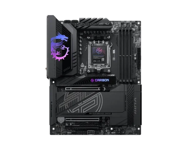 MSI - MPG X870E CARBON MAX WIFI ATX Motherboard for AMD Ryzen 9000/8000/7000 Series - MPG X870E CARBON MAX WIFI