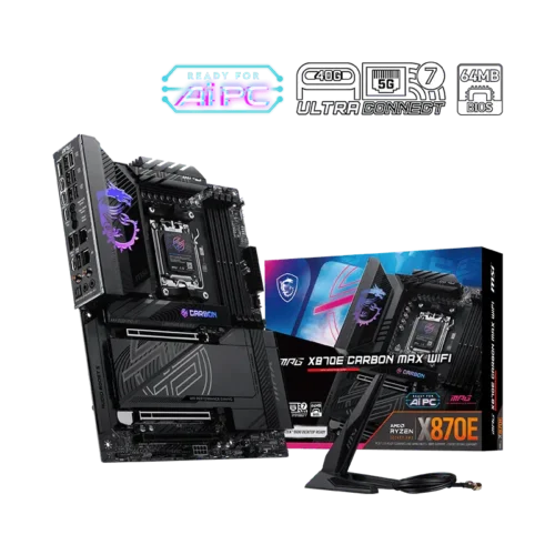 MSI - MPG X870E CARBON MAX WIFI ATX Motherboard for AMD Ryzen 9000/8000/7000 Series - MPG X870E CARBON MAX WIFI
