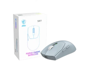 MSI - Forge GM340W Tri-Mode Wireless Gaming Mouse 12000 DPI 57g - Forge GM340W (black/white/sky/navy/violet)