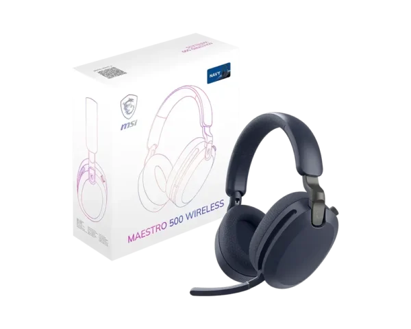 product_1777444931b5c1778f94e85eb721e1d634a02d179d MSI MAESTRO 500 Tri-Mode Wireless ANC Gaming Headset Bluetooth 5.4 - Maestro 500 W