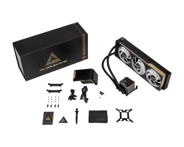 product_17828855214624632cb6c243caa35eb8fb79c8461b MEG CORELIQUID E15 360MSI MEG CORELIQUID E15 360 AIO Liquid CPU Cooler - 6.67 inch Curved 2K AMOLED Display - MEG CORELIQUID E15 360