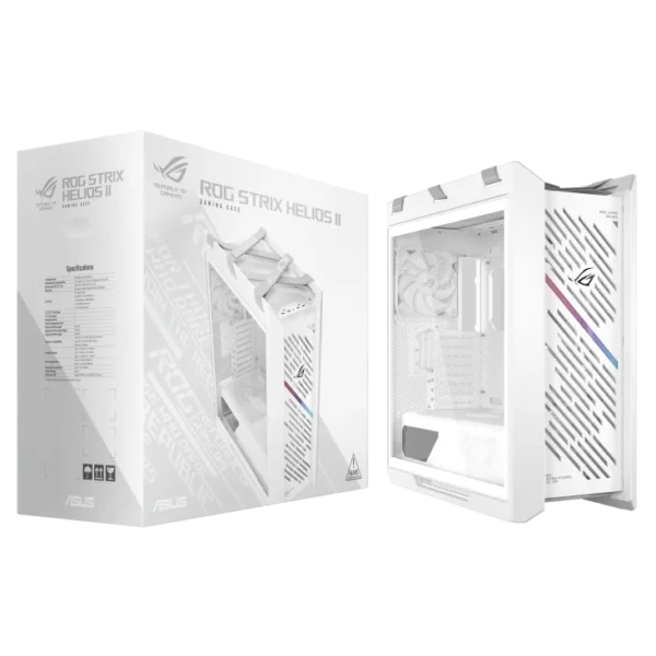 ASUS ROG Strix Helios II White Edition EATX Gaming Case - ROG STRIX HELIOS GX601S WHITE