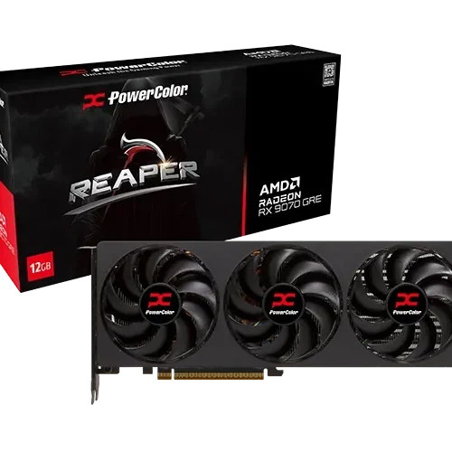 POWERCOLOR Reaper AMD Radeon RX 9070 GRE 12GB GDDR6 Compact Triple Fan Graphics Card - RX9070GRE 12G-A