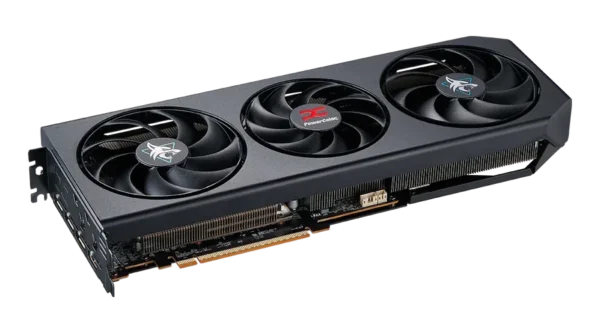 POWERCOLOR Hellhound AMD Radeon RX 9070 GRE 12GB GDDR6 PCIe 5.0 OC Triple Fan Graphics Card - RX9070GRE 12G-L/OC