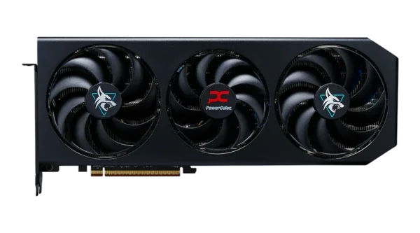 POWERCOLOR Hellhound AMD Radeon RX 9070 GRE 12GB GDDR6 PCIe 5.0 OC Triple Fan Graphics Card - RX9070GRE 12G-L/OC