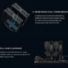sama-a60n-a60-bkwnyxox-g-black (11) SAMA A60N Dual Tower CPU Air Cooler 260W TDP 6 Heatpipes Dual 120mm PWM Fans Black - A60-BKWNYXOX-G
