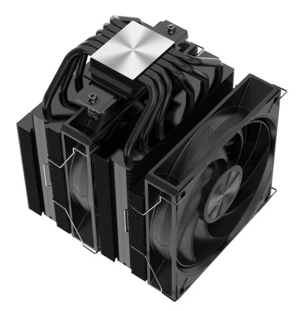 sama-a60n-a60-bkwnyxox-g-black (3) SAMA A60N Dual Tower CPU Air Cooler 260W TDP 6 Heatpipes Dual 120mm PWM Fans Black - A60-BKWNYXOX-G