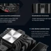 sama-a60n-a60-bkwnyxox-g-black (9) SAMA A60N Dual Tower CPU Air Cooler 260W TDP 6 Heatpipes Dual 120mm PWM Fans Black - A60-BKWNYXOX-G