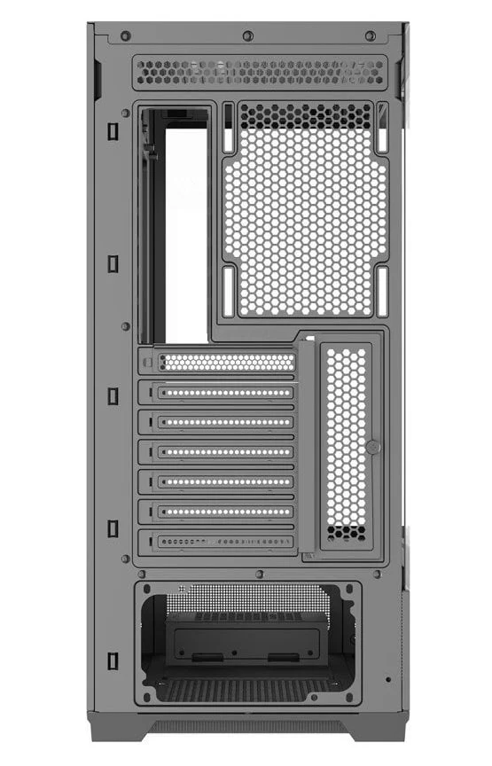 sama-v43e-bez-bp-v43e-bkada0x1-gl-black (4) SAMA V43E Black ATX Mid Tower Case 270° Panoramic Glass Vertical Airflow USB Type-C - V43E-BKADA0X1-GL