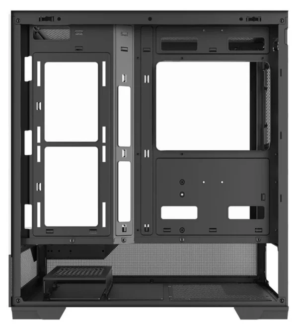sama-v43e-bez-bp-v43e-bkada0x1-gl-black (6) SAMA V43E Black ATX Mid Tower Case 270° Panoramic Glass Vertical Airflow USB Type-C - V43E-BKADA0X1-GL