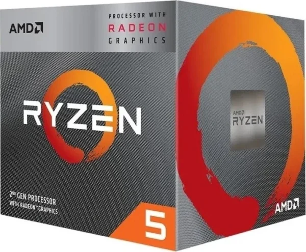 AMD - Ryzen 5 3400G 4-Core APU Tray with Radeon RX Vega 11 Graphics - YD3400C5FHSBX