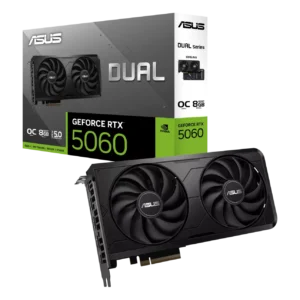 ASUS Dual GeForce RTX 5060 EVO OC Edition 8GB GDDR7 Compact Graphics Card DUAL-RTX5060-O8G-EVO