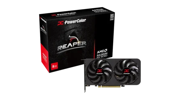 1785296777_a13e595bc85c819a PowerColor Reaper AMD Radeon RX 9050 8GB GDDR6 RDNA 4 Ultra-Compact 1080p Graphics Card | RX9050 8G-A