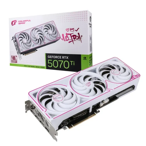 Colorful iGame GeForce RTX 5070 Ti Ultra White OC SFF 16GB GDDR7 256-bit Graphics Card | COLORFUL GEFORCE RTX5070Ti ULTRA WHITE OC SFF 16GB-V