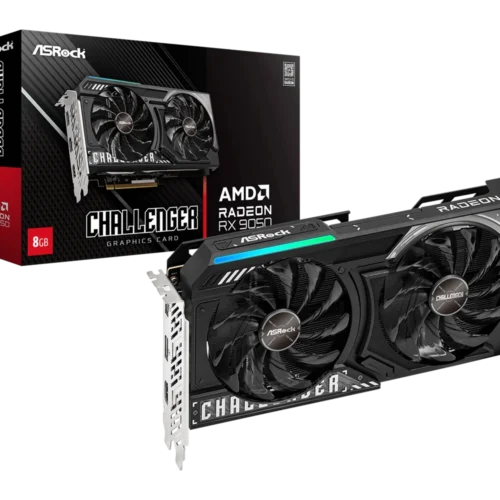 ASRock AMD Radeon RX 9050 Challenger 8GB GDDR6 RDNA 4 1080p Graphics Card | RX9050 CL 8G