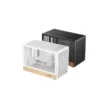 product photo 1 DeepCool CH260 WOOD Micro-ATX Tempered Glass PC Case | R-CH260-BKNWM0-G-1 (Black) | R-CH260-WHNWM0-G-1 (White)
