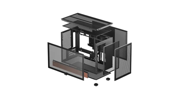 10 DeepCool CH260 WOOD Micro-ATX Tempered Glass PC Case | R-CH260-BKNWM0-G-1 (Black) | R-CH260-WHNWM0-G-1 (White)