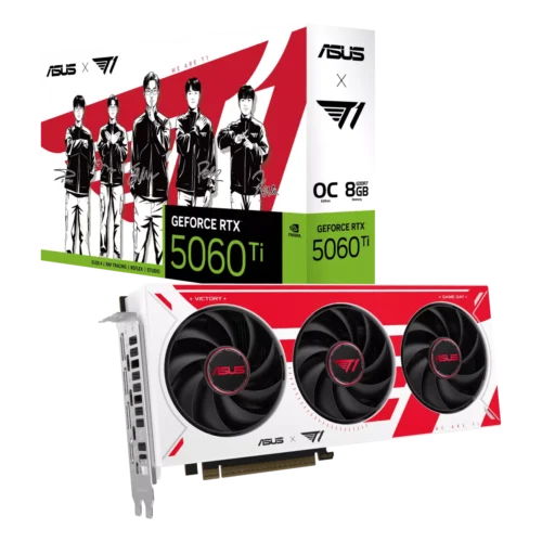 ASUS T1 GeForce RTX 5060 Ti 8GB GDDR7 OC Edition Esports Graphics Card | T1-RTX5060TI-O8G-GAMING