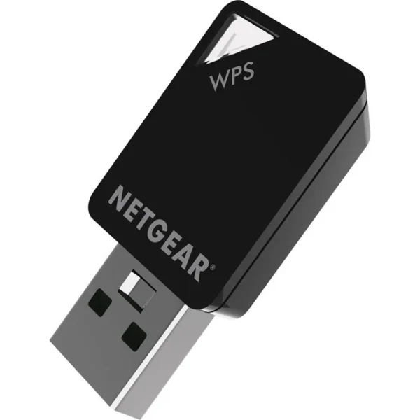 1539012910_1436678 (1) NETGEAR AC600 Dual Band WiFi USB Mini Adapter - 802.11ac Wireless Desktop and Laptop Adapter - A6100-10000S